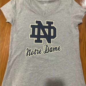 Notre Dame‎ Gray Short Sleeve Women's Tee